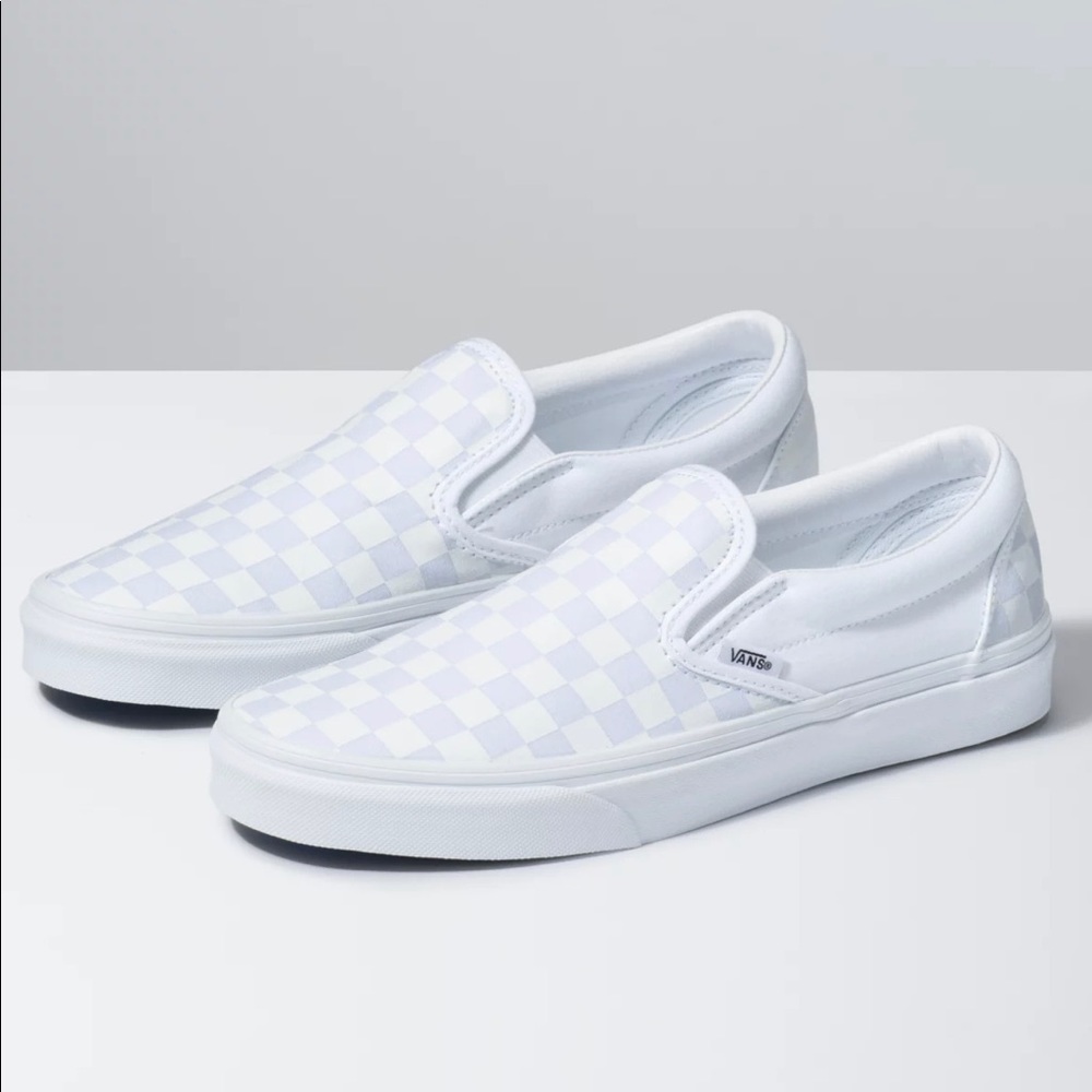Vans Ascher checkered slip on tennis shoes